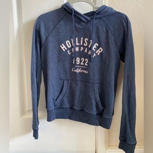 Hollister Pull over Hoody Heather Navy Size Small